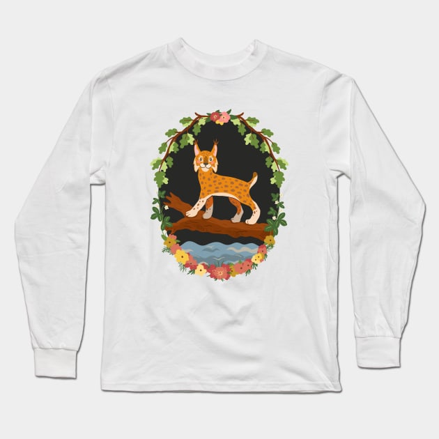 Lynx Long Sleeve T-Shirt by Elsbet